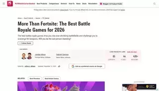 Pcmag More Than Fortnite: The Best Battle Royale Games for 2026 | PCMag
