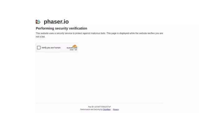 phaser.io homepage screenshot
