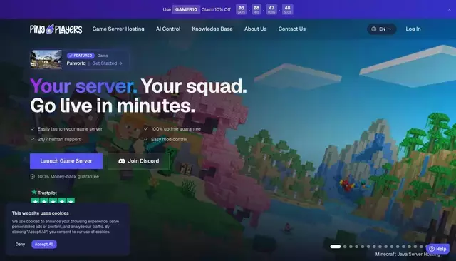 pingplayers.com homepage screenshot