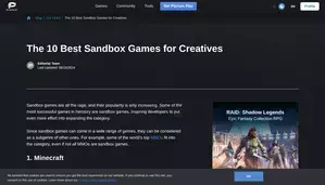 Pl Arium 2026's 10 Best Sandbox Games - Plarium