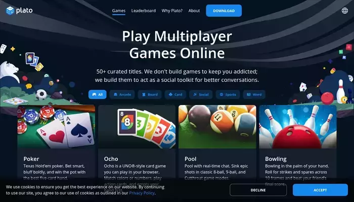 platoapp.com homepage screenshot