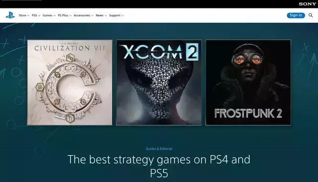 playstation.com homepage screenshot