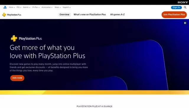 playstation.com homepage screenshot