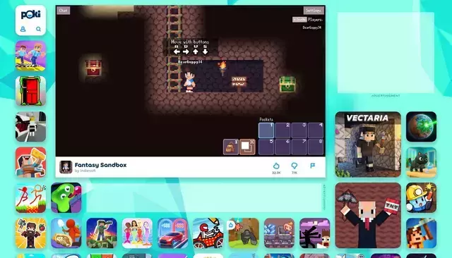 poki.com homepage screenshot