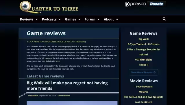 quartertothree.com homepage screenshot