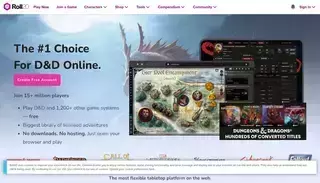 Roll 20 Roll20: Online virtual tabletop for pen and paper RPGs and board games