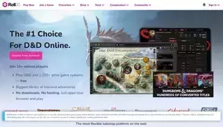 Roll 20 Roll20: Online virtual tabletop for pen and paper RPGs and board games