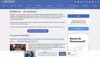 Rpg Bot RPGBOT.net - Award-Winning Online Resource for TTRPGs