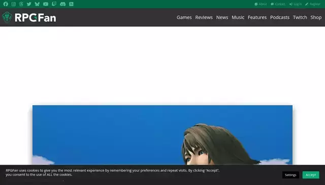 rpgfan.com homepage screenshot