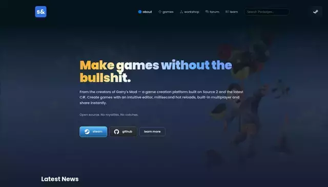 sbox.game homepage screenshot