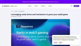 Sequence Leveraging rarity forms and mechanics to grow your web3 game