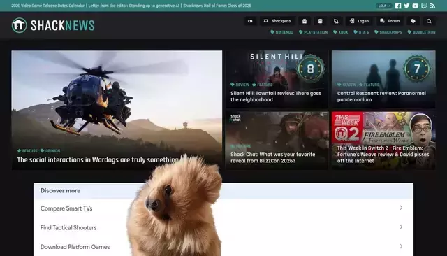 shacknews.com homepage screenshot