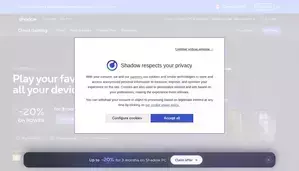 Shadow Shadow PC Cloud Gaming - Your Windows PC in the Cloud