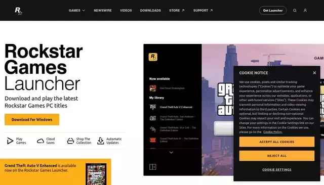 socialclub.rockstargames.com homepage screenshot
