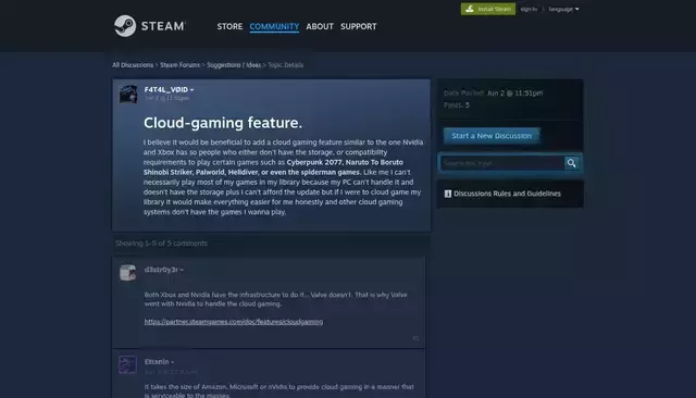 steamcommunity.com homepage screenshot