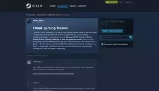 Steam Community Cloud-gaming feature. :: Suggestions / Ideas