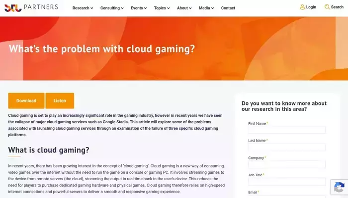 stlpartners.com homepage screenshot