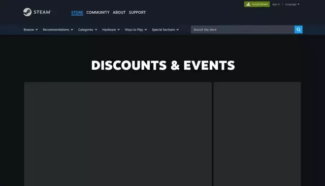 store.steampowered.com homepage screenshot