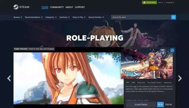 store.steampowered.com homepage screenshot