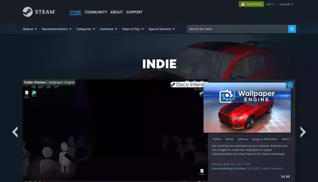 store.steampowered.com homepage screenshot