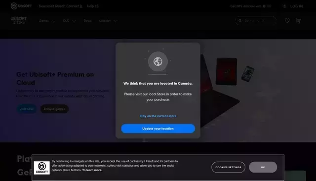 store.ubisoft.com homepage screenshot