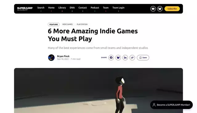 superjumpmagazine.com homepage screenshot