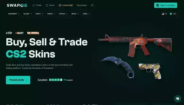 swap.gg homepage screenshot