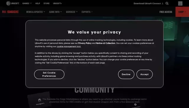 ubisoft.com homepage screenshot