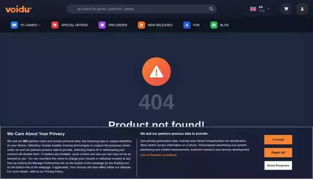 voidu.com homepage screenshot