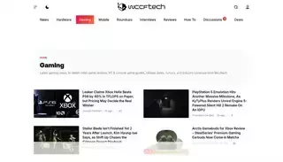Wcc F Tech Gaming News, Video Game Reviews & PC, Console Game Guides