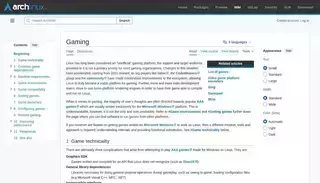 Arch Linux Gaming - ArchWiki