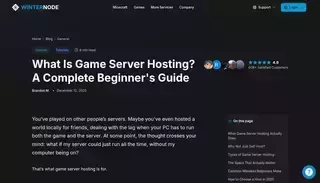 Winter Node What Is Game Server Hosting? A Complete Beginner's Guide | WinterNode Blog