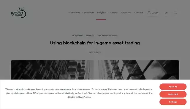 wood.com homepage screenshot
