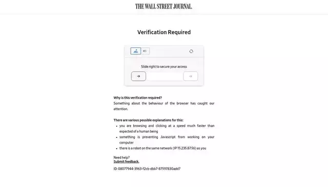 wsj.com homepage screenshot