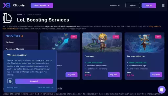 xboosty.com homepage screenshot