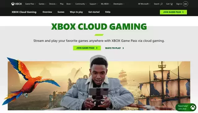 xbox.com homepage screenshot