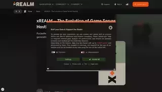 X Realm Welcome to xREALM - The Next Chapter in Game Server Hosting!